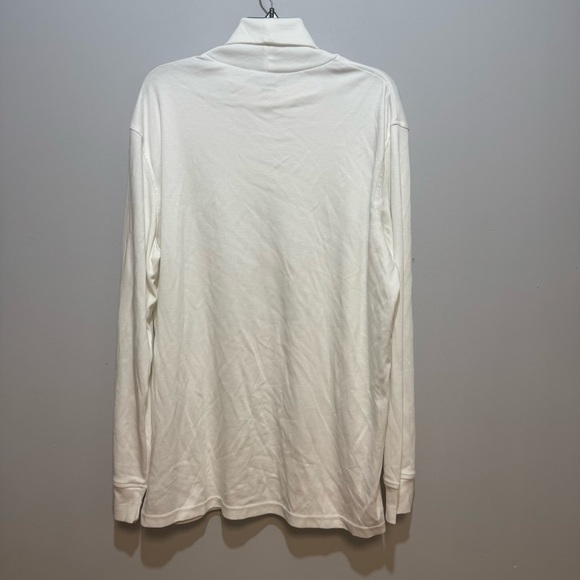 Lands' End White Turtleneck Sweater Soft Knit Classic. Size XL - Picture 4 of 7